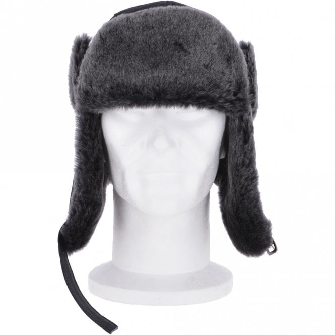 ashwood leather Trapper Hat With Sheepskin Fur Navy : Aspen ashwood leather Trapper Hat With Sheepskin Fur Navy : Aspen