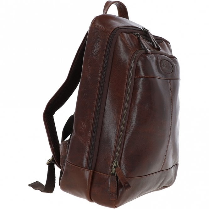 Ashwood Leather Unisex Ashwood Hi Veg Leather Backpack Tempo Brown : 8144