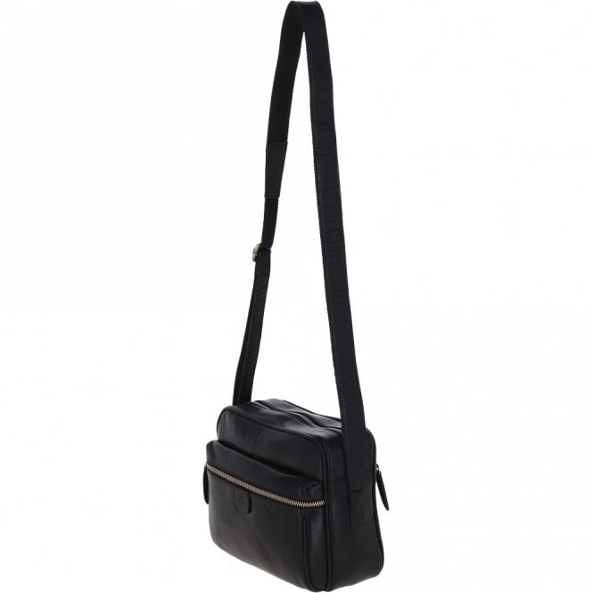 Ashwood Leather Unisex Ashwood Leather Body Bag – Black: T-72