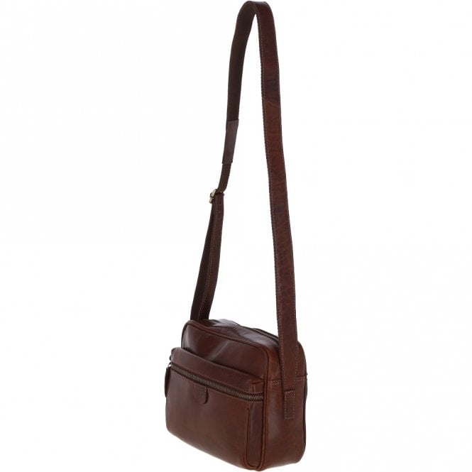 Ashwood Leather Unisex Ashwood Leather Body Bag – Chestnut Tan: T-72