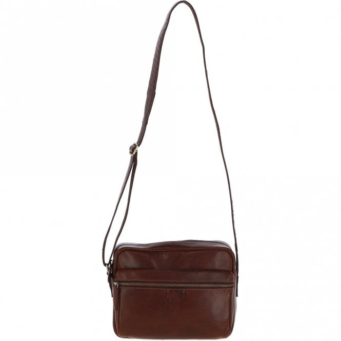 ashwood leather Unisex Ashwood Leather Body Bag – Chestnut Tan: T-72