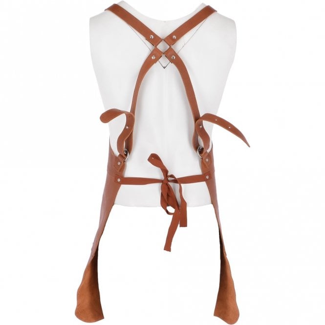 Ashwood Leather Unisex Cross Back Leather Apron Tan : Odell