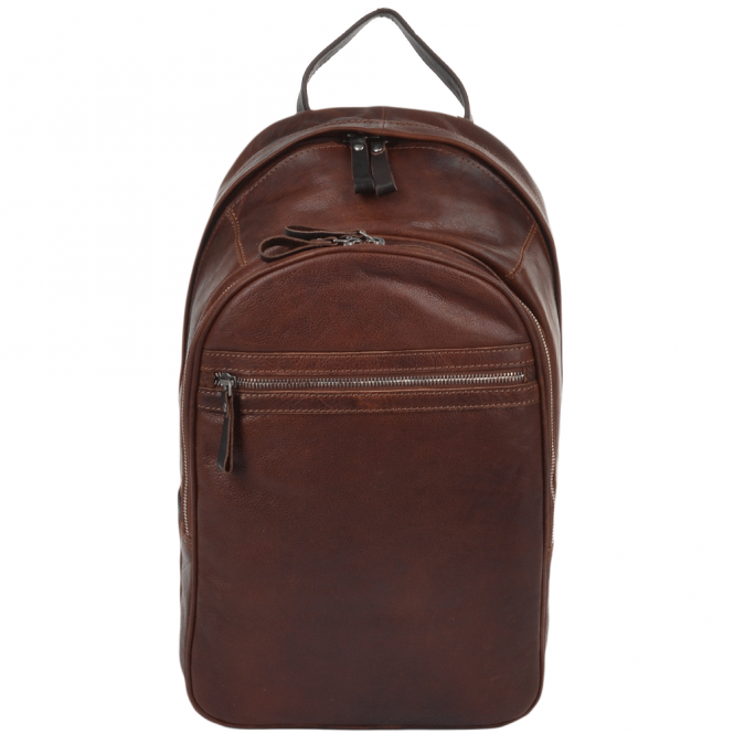 ashwood leather Unisex Leather Backpack Tan/brown : 4555