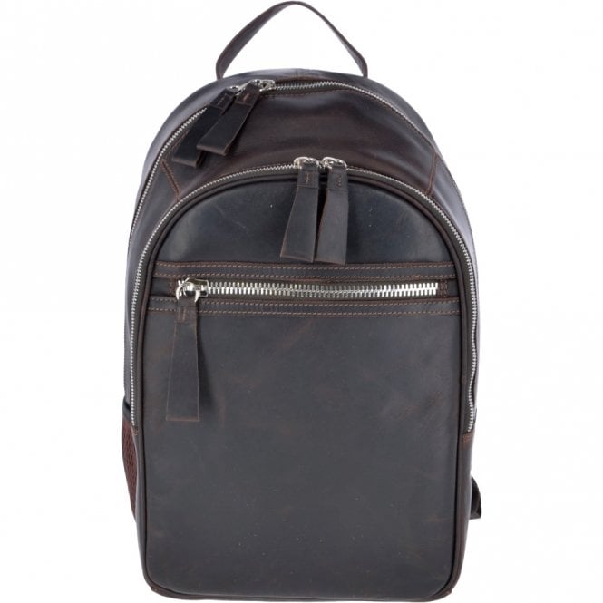 ashwood leather Unisex Leather Oily Hunter Backpack Brown : 1663