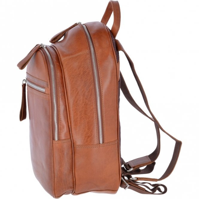 Ashwood Leather Unisex Leather Oily Hunter Backpack Tan : 1663