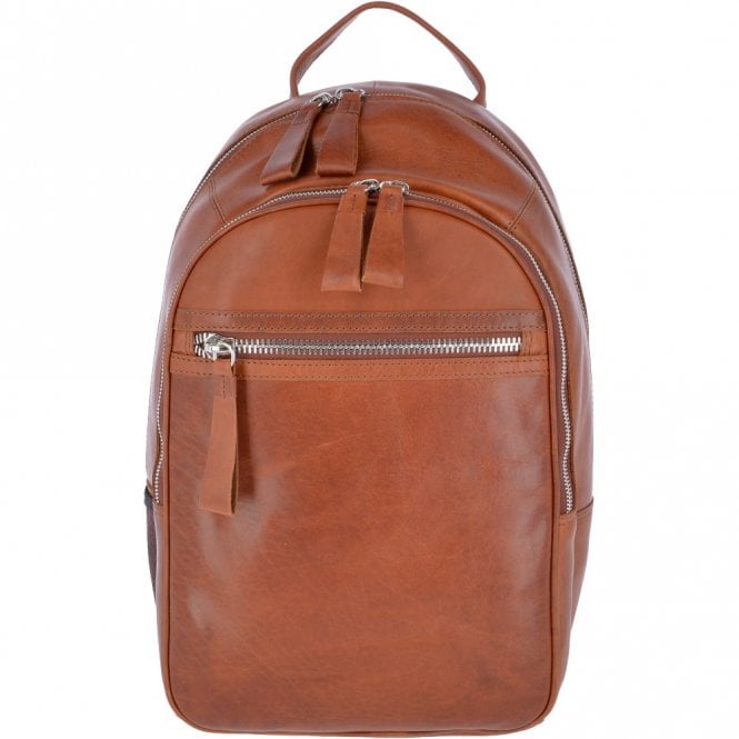 ashwood leather Unisex Leather Oily Hunter Backpack Tan : 1663