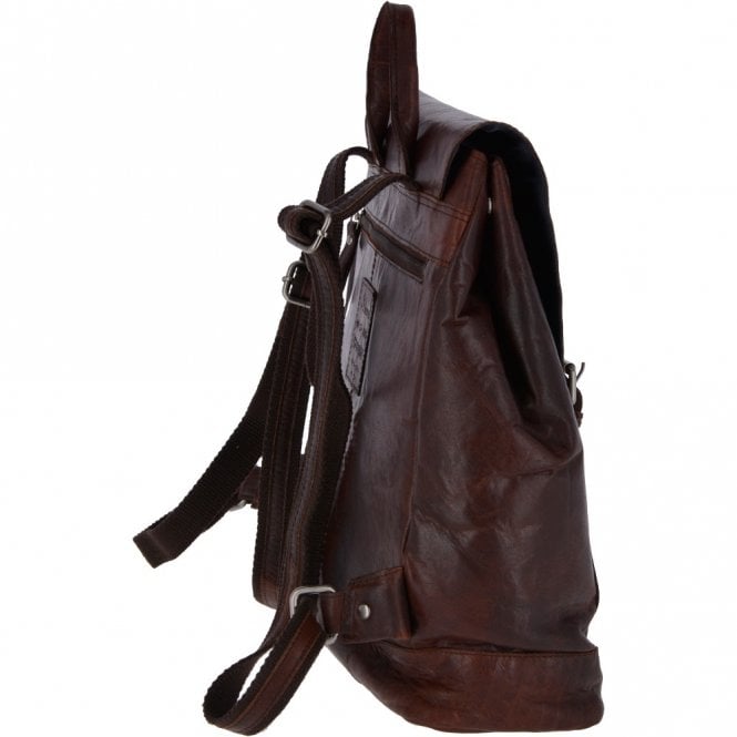 Ashwood Leather Unisex Leather Vintage Backpack Brandy : F-86