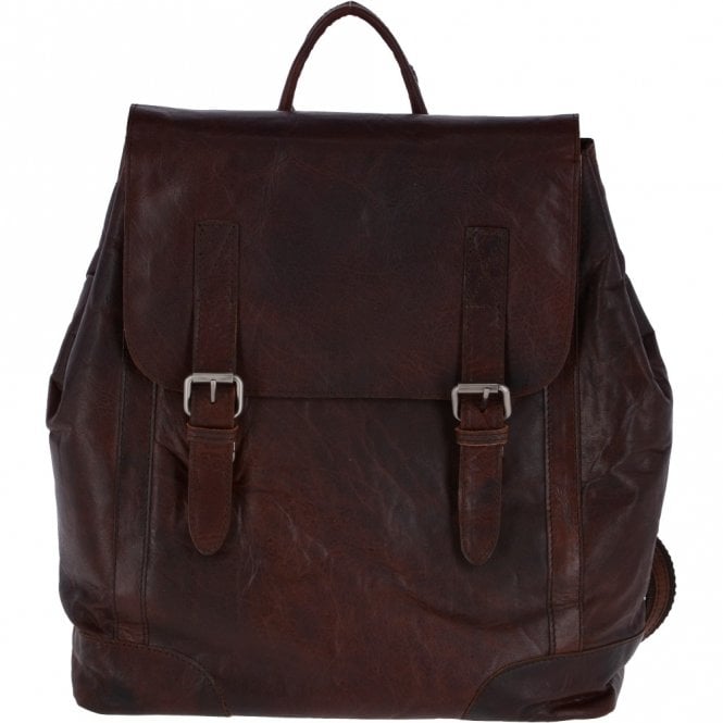 ashwood leather Unisex Leather Vintage Backpack Brandy : F-86 ashwood leather Unisex Leather Vintage Backpack Brandy : F-86