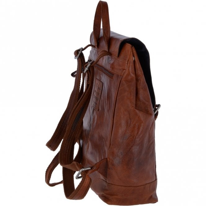 Ashwood Leather Unisex Leather Vintage Backpack Tan : F-86