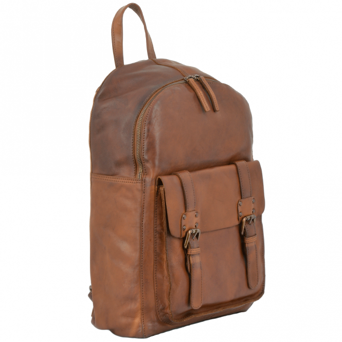 Ashwood Leather Unisex Leather Vintage Wash Backpack Rust : 7999