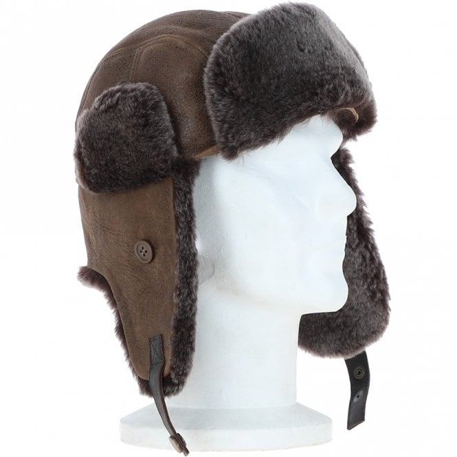 Ashwood Leather Unisex Sheepskin Ashwood Hat - Tabacco: KE-700