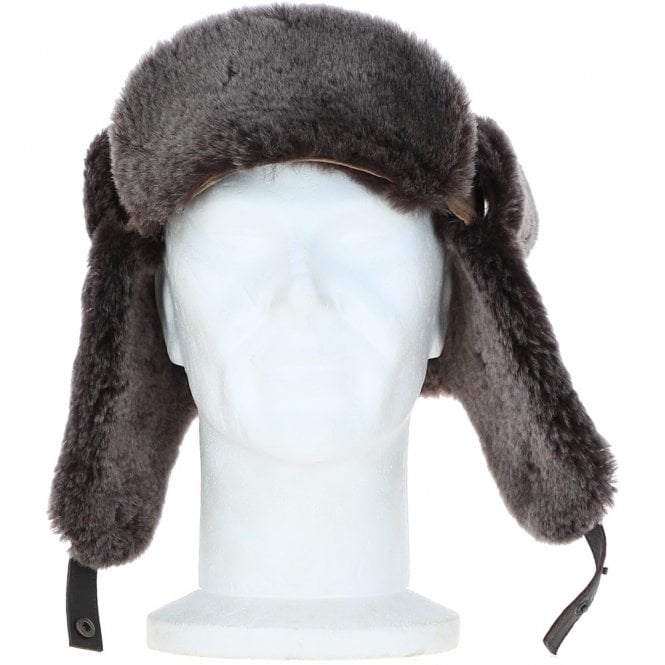ashwood leather Unisex Sheepskin Ashwood Hat - Tabacco: KE-700