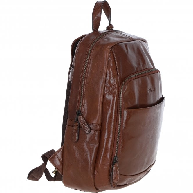 Ashwood Leather Vegetable Tanned Leather Backpack Chestnut : 11319