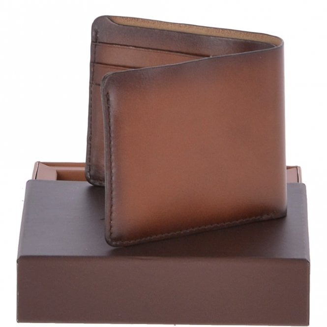 Ashwood Leather Vegetable Tanned Leather Classic 3 Card & Coin Pocket Billfold Wallet Tan : 1994