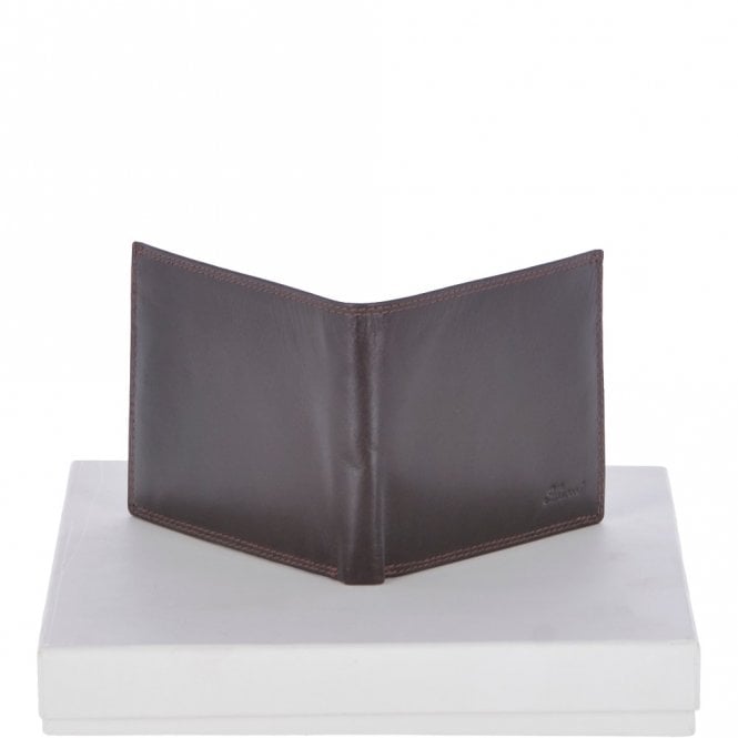 Ashwood Leather Vegetable Tanned Leather Classic 8 Card Billfold Wallet Brown : 1211-VT