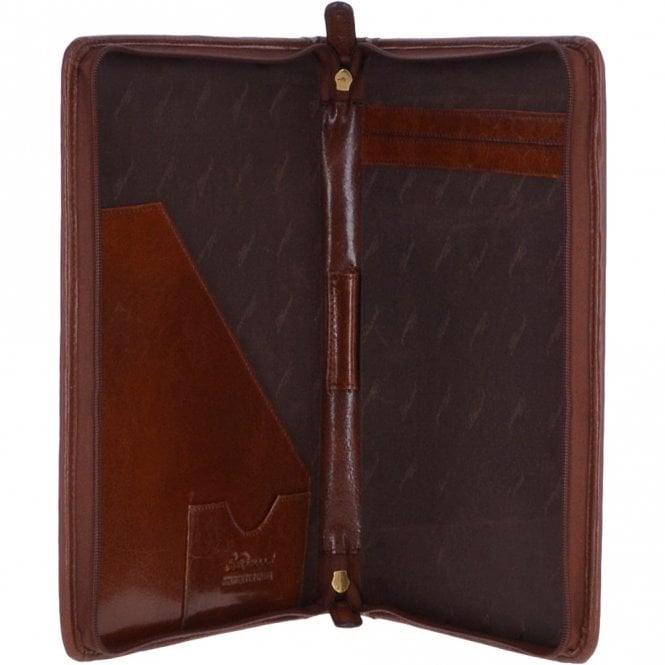Ashwood Leather Vegetable Tanned Leather Document Holder Chestnut : A4 Sleeve