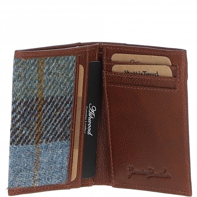 Ashwood Leather Versatile Ashwood Leather X Harris Tweed RFID Secure Wallet Tan/Mcload: TW-17-02-TM