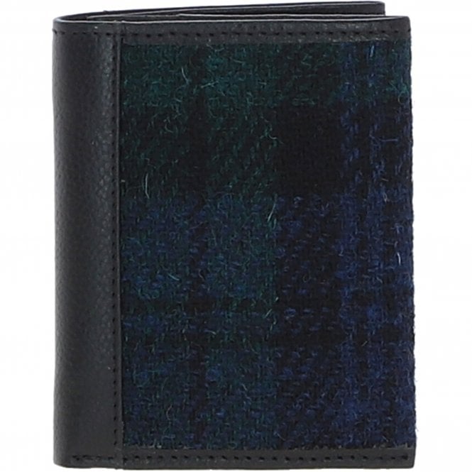 ashwood leather Versatile Ashwood Leather x Harris Tweed RFID Secure Wallet Black/Watch: TW-17-03-BW