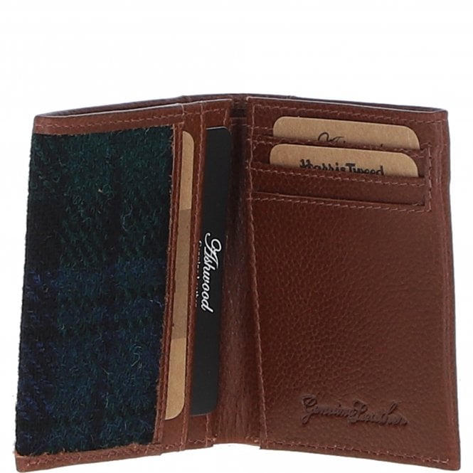 Ashwood Leather Versatile Ashwood Leather X Harris Tweed RFID Secure Wallet Tan/Watch: TW-17-04-TW
