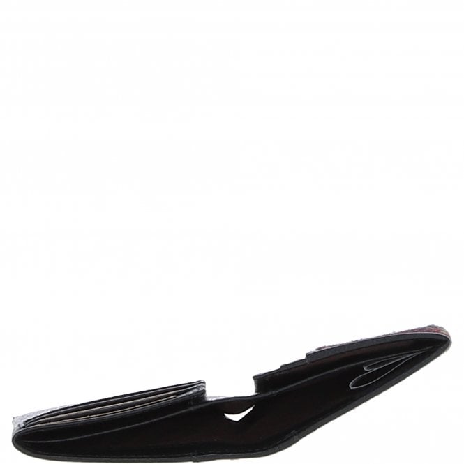 Ashwood Leather Versatile Ashwood Leather X Harris Tweed RFID Secure Wallet Black/Green/Red: TW-17-07-BR