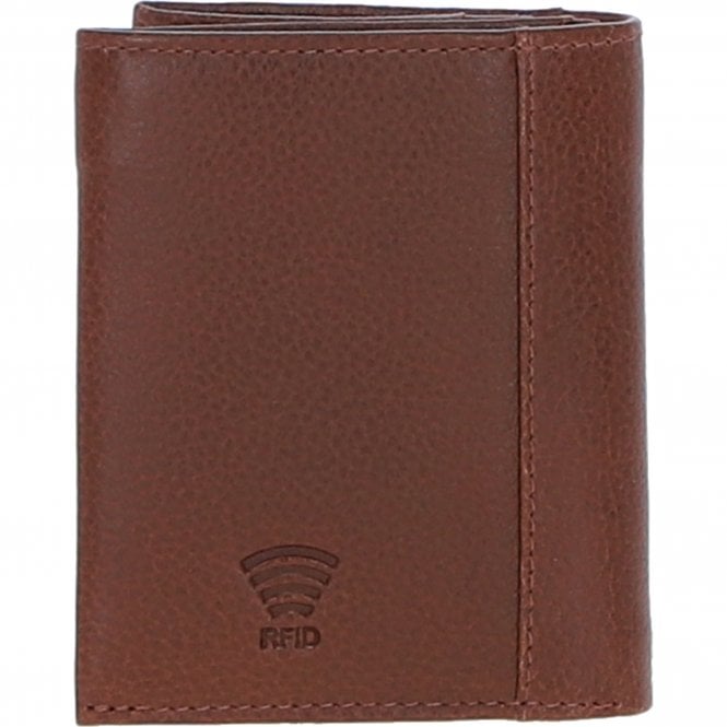 Ashwood Leather Versatile Ashwood Leather X Harris Tweed RFID Secure Wallet Tan/Navy: TW-17-011-TN