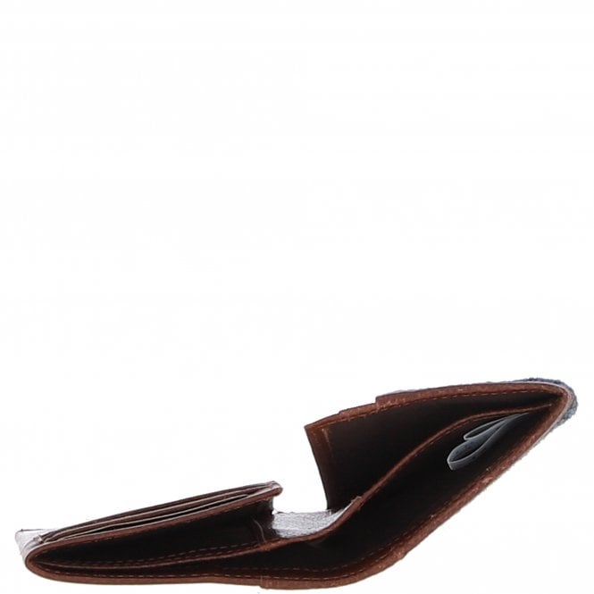 Ashwood Leather Versatile Ashwood Leather X Harris Tweed RFID Secure Wallet Tan/Navy: TW-17-011-TN