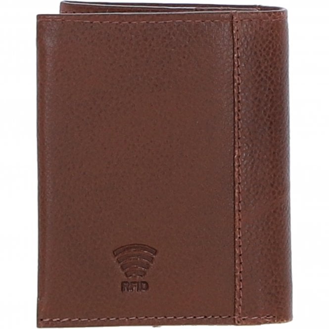 Ashwood Leather Versatile Ashwood Leather X Tweed RFID Secure Wallet Tan/Green Check: TW-17-010-TGNH