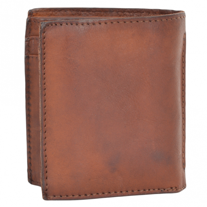 Ashwood Leather Vintage Dipped 7 Card Bill Fold Leather Wallet Rust : 1779