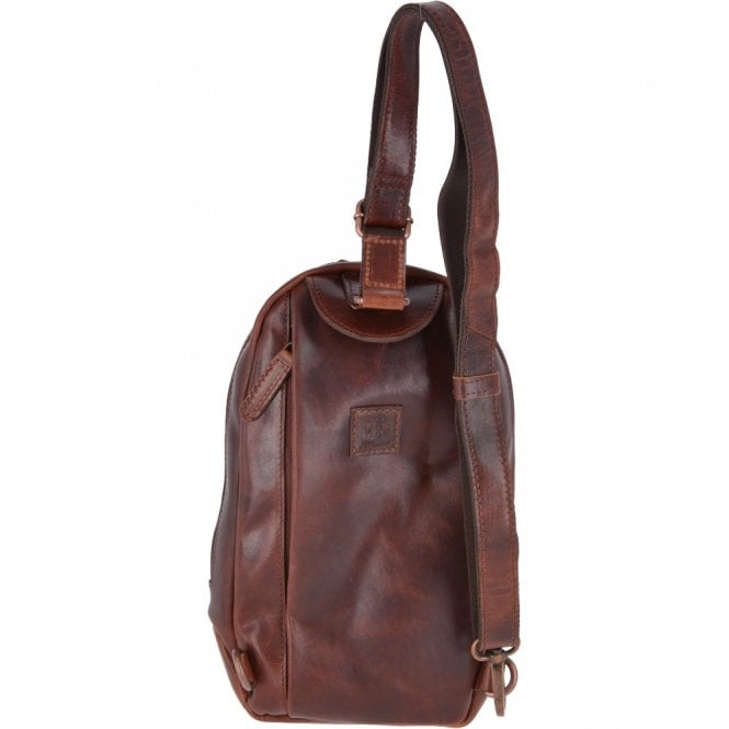 Ashwood Leather Vintage Leather Single Strap Sling Bag Tan : Perry
