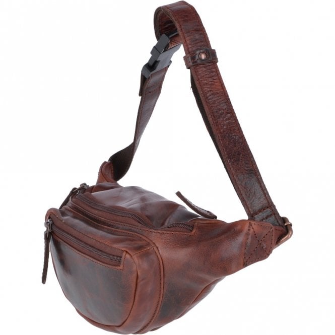 Ashwood Leather Vintage Leather Travel Waist Bag Tan: Ed