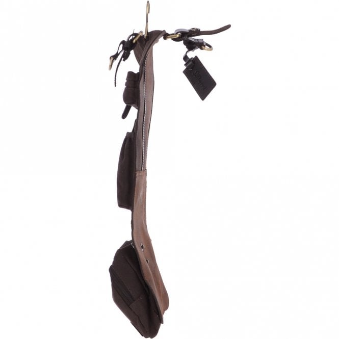 Ashwood Leather Vintage Oily Hanging Leather Wash Bag Brown : Liam WB