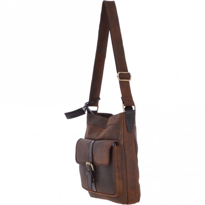 Ashwood Leather Vintage Oily Hunter Leather Travel Bag Brown : Doug