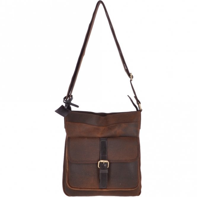 ashwood leather Vintage Oily Hunter Leather Travel Bag Brown : Doug
