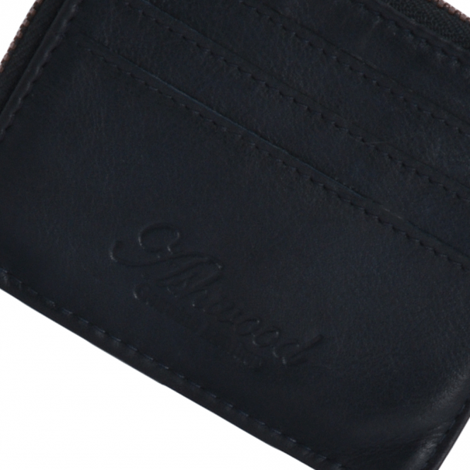 Ashwood Leather Vintage Wash Slim Leather Wallet Navy : 1364