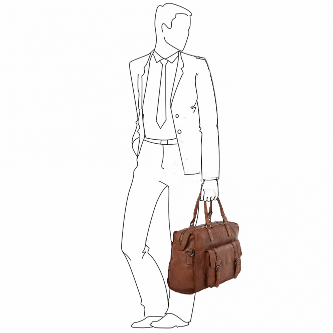 Ashwood Leather Vintage Weekend Leather Holdall Rust : 7997
