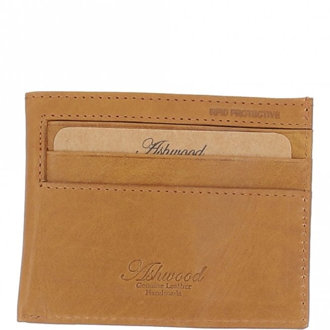 Ashwood Leather Waxy Leather Classic 6 Card Holder Wallet Cognac: W-84
