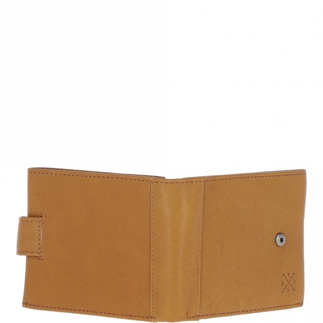 Ashwood Leather Waxy Leather RFID Wallet & Key Ring Set Cognac: W-85