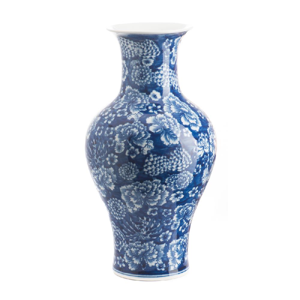 Ashwood Leather BLEU-BLANC VASE
