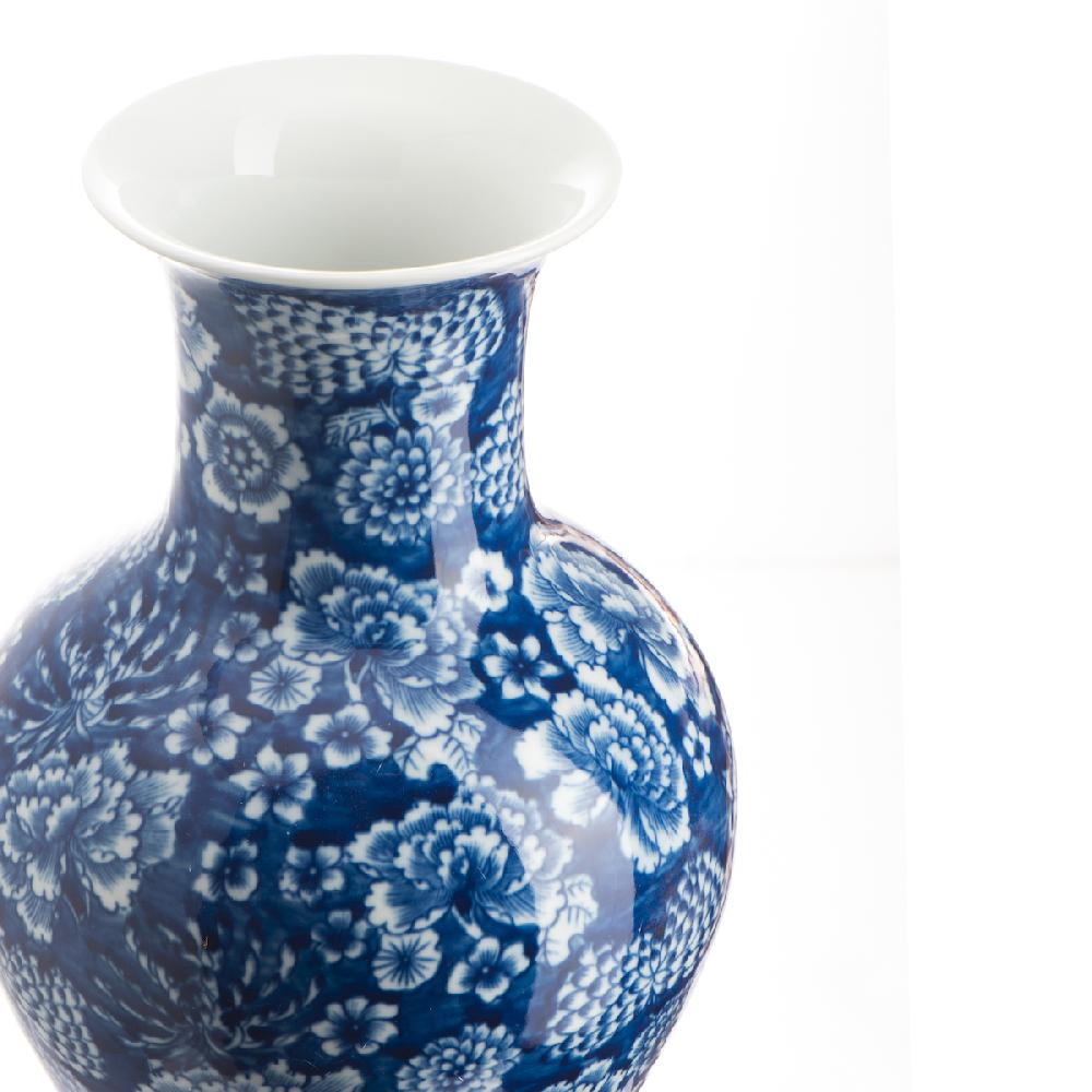 Ashwood Leather BLEU-BLANC VASE