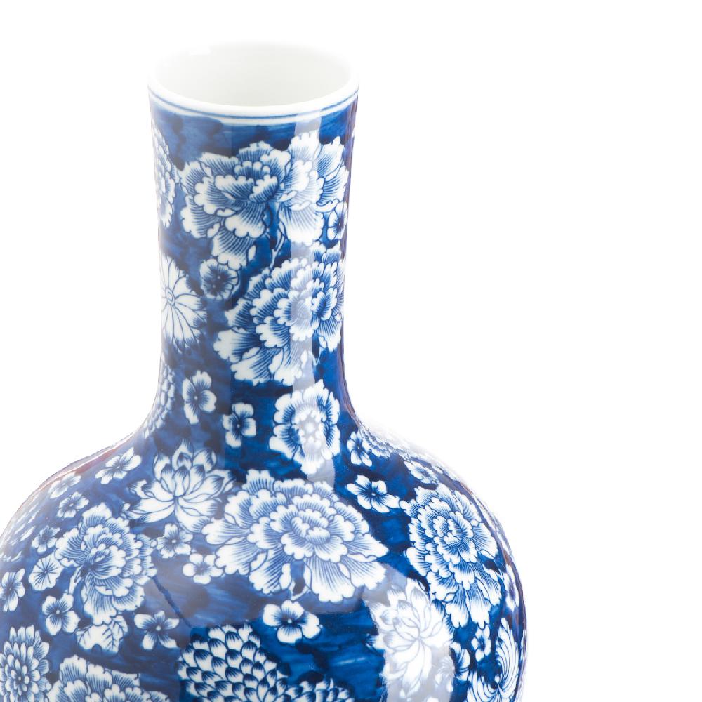 Ashwood Leather BLEU-BLANC VASE