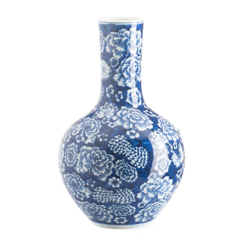 ashwood leather BLEU-BLANC VASE