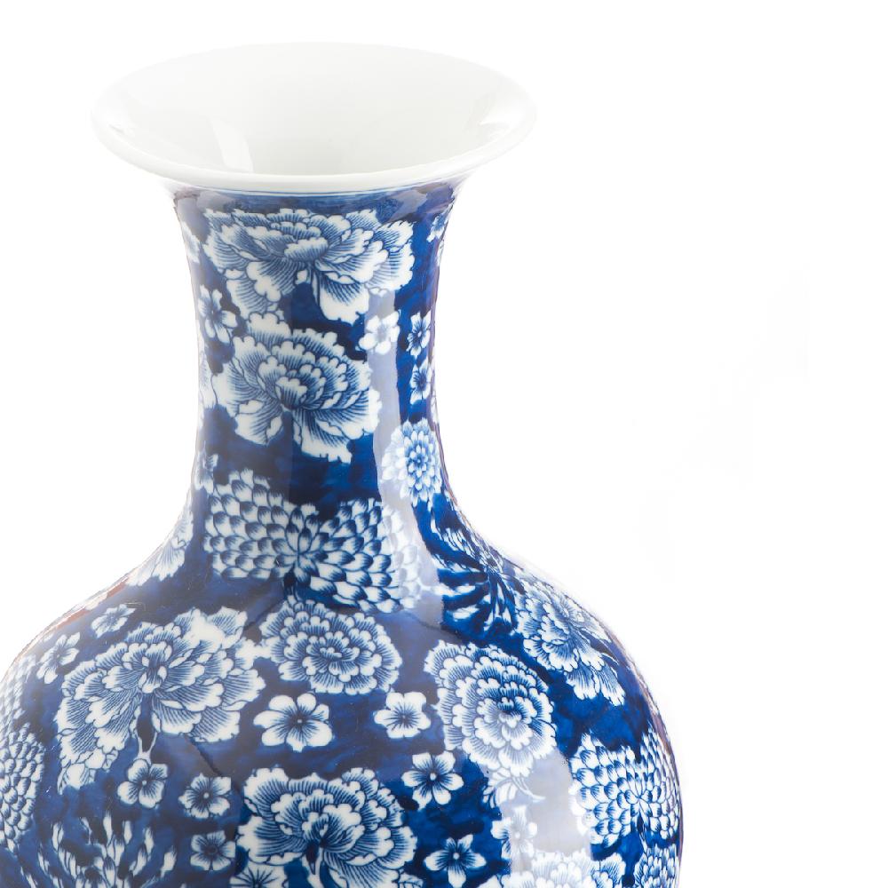 Ashwood Leather BLEU-BLANC VASE