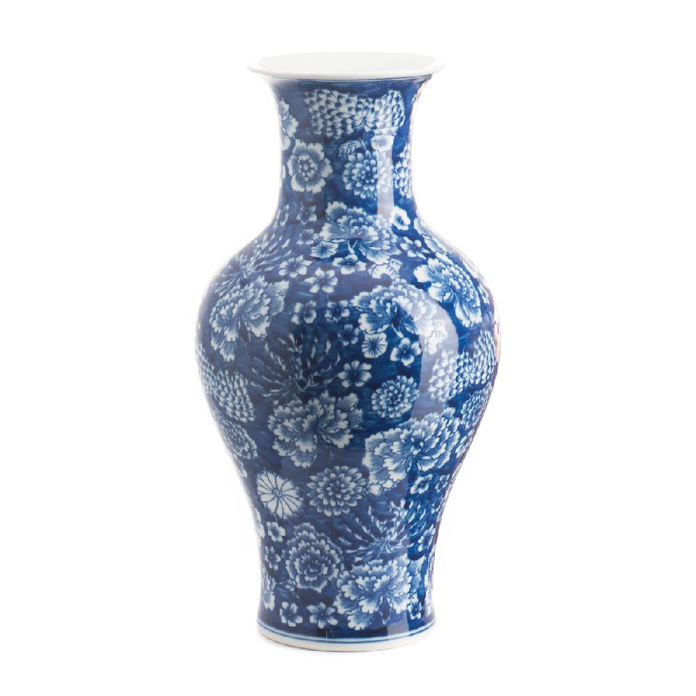 ashwood leather BLEU-BLANC VASE