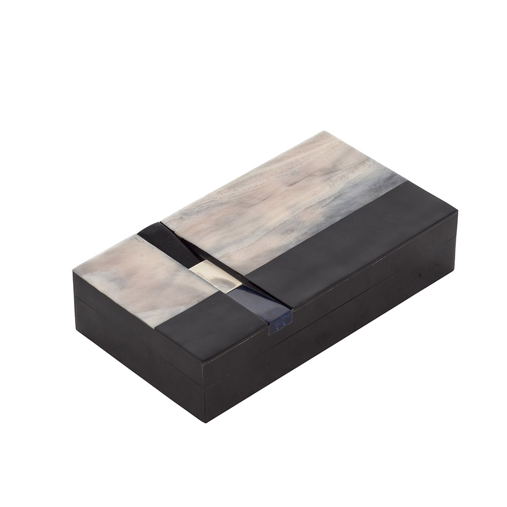 ashwood leather BOX BLACK AND GREY B