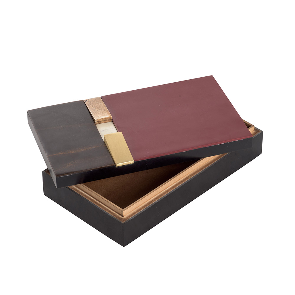 Ashwood Leather BOX RED AND GOLD A