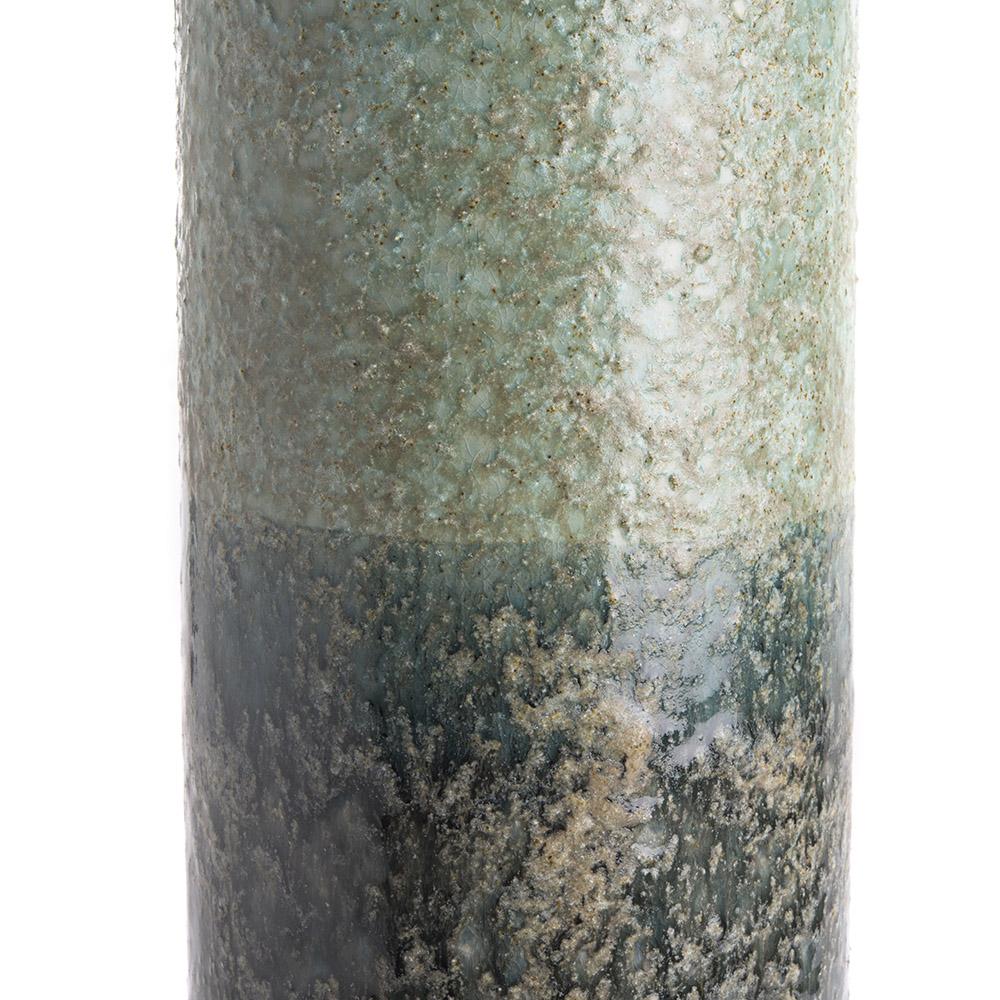 Ashwood Leather COLUMN LIGHT GREEN CERAMIC VASE XL