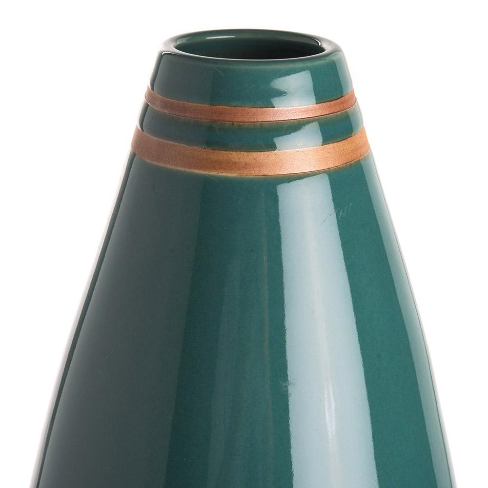 Ashwood Leather DOME VASE GREEN CIRCLE L