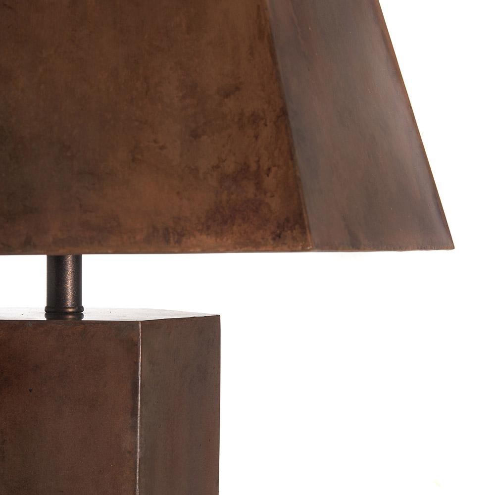 Ashwood Leather FLOOR LAMP BROWN E27