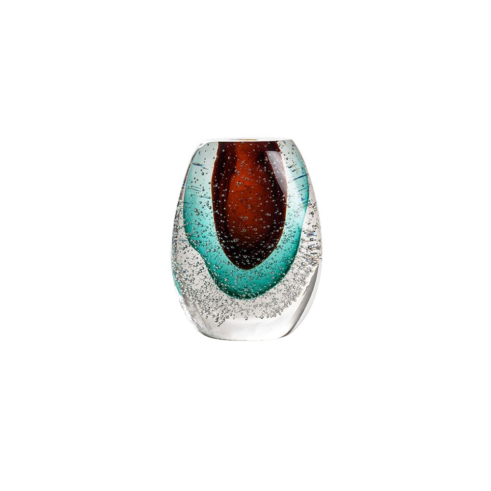 ashwood leather GLASS VASE FATIMA’S EYE M