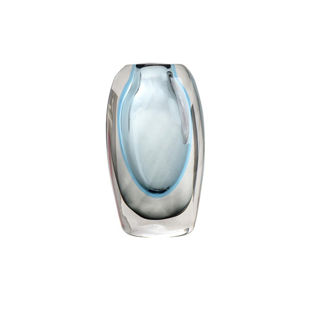 ashwood leather GLASS VASE NIOBE OCEAN